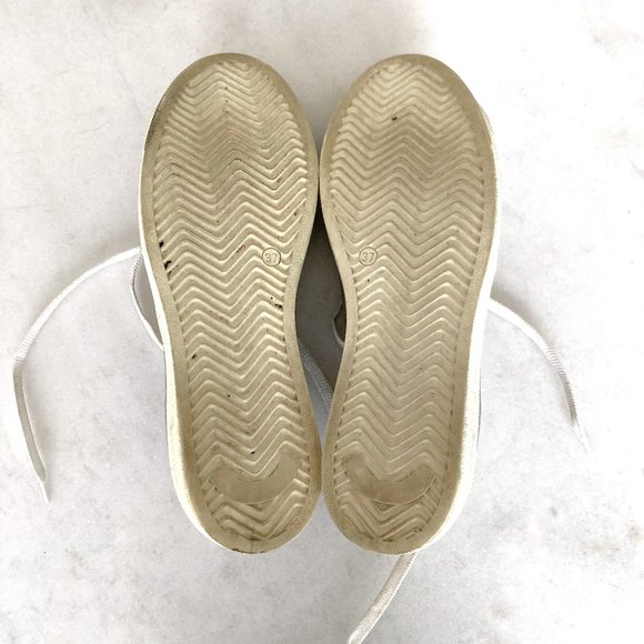 Ama Brand sneakers, handmade Italian leather sneakers (size 37) grey white - Picture 6 of 6